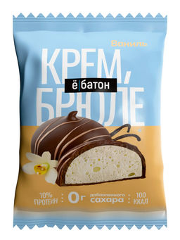 Изделие кондитерское десерт «Crème Brule» («Крем Брюле») вкус «Vanilla» (Ваниль) ТМ Ё|батон, 35г - Ебатон фото 5