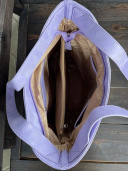 Женская сумка шоппер из эко кожи 0010 Фиолетовый - Kenguluna фото 8