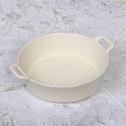 Форма керамическая для запекания "Акварель" 20,5*17*5,5см, молочная