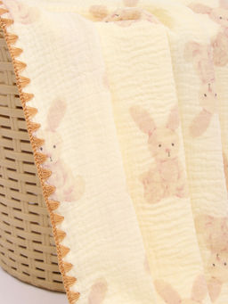 Плед «Этель. Зайчонок», 100×100 см, муслин двухслойный