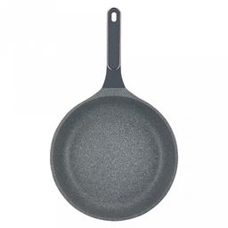 Сковорода с антипригарным покрытием Denim д28см, s4мм, индукционное дно д20,5см, s1,5мм, литой алюминий, 2-х слойное антипригарное покрытие WISTONE с эффектом гранитной крошки, бакелитовая ручка с покрытием soft-touch, Regent (Китай) Подходит д - Домашняя мода фото 2