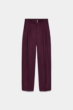 PAPER BAG TROUSERS WITH DARTS - Zara фото 6