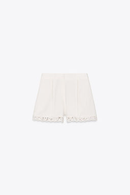 ZW COLLECTION CROCHET BERMUDA SHORTS - Zara фото 16