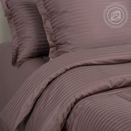 Постельное белье Папирус (страйп-сатин) 2 сп. с Евро/Пододеяльник: 1 шт. - 215*175; Простыня: 1 шт. - 220*240; Наволочка: 2 шт. - 70*70; Страйп - сатин - Артпостель фото 4