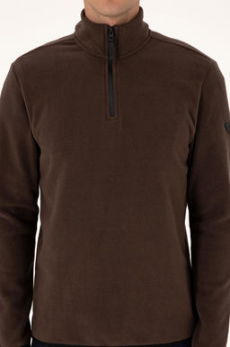 Erkek Koyu Kahverengi Basic Sweatshirt Sepette S_rpriz _ndirim - U.s. polo assn фото 6