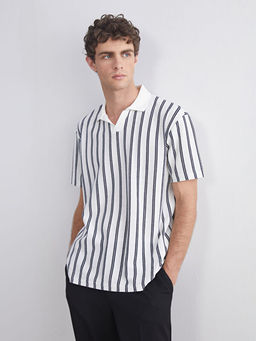 Polo Yaka ?izgili Erkek Ti??rt