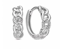 Серьги из серебра без вставки, В10-1397