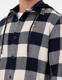 Мужская темно-синяя рубашка с длинным рукавом - U.s. polo assn фото 14