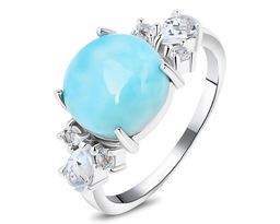 Кольцо, ларимар , топаз, Дума