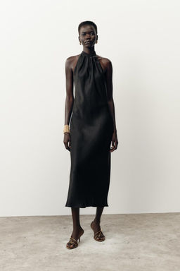 HALTER MIDI DRESS - Zara фото 10