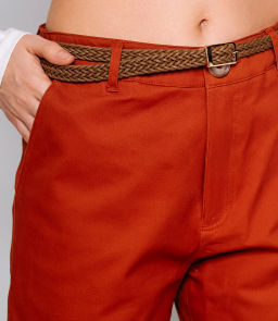 Брюки #ОКТ215001, терракотовый