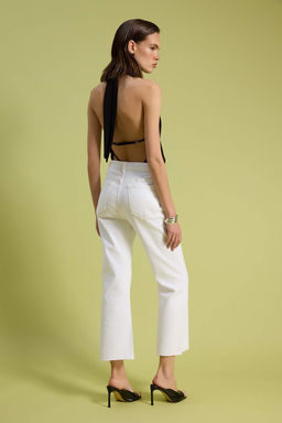 Visne Paca Kesikli Yuksek Bel Crop Flare Jeans TWOSS26JE00001 - Trendyolmilla фото 14