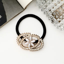 Цена за 6 шт. Резинка для волос «Элоди», круги, 4 см