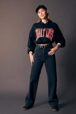 Толстовка с капюшоном и принтом Cool Oversize - Defacto фото 3