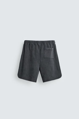 SHORTS JOGGER LAVADOS / Antracita oscuro