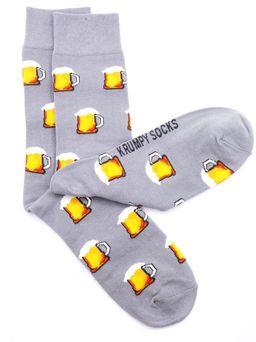 Носки р.35-40 Wow Пиво серые - Krumpy фото 3