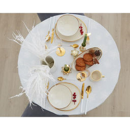 Скатерть Этель Forest animals d=215 +/- 3см с ГМВО, 100%хл, саржа 190 гр/м2  фото 12