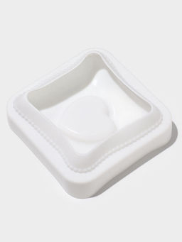 Форма для выпечки и муссовых десертов KONFINETTA Любовь в квадрате, силикон, 11.4?12?4.4 см, белая