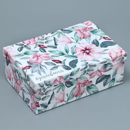 Набор коробок 10 в 1, упаковка подарочная, Цветочный сад, 12 х 7 х 4 - 32.5 х 20 х 12.5 см