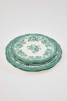 2 Kisilik Vintage Cicek Desenli Porselen Yemek Tak?m?-Yesil 8 Parca TPHAW26TBK00068 - Trendyolmilla фото 5