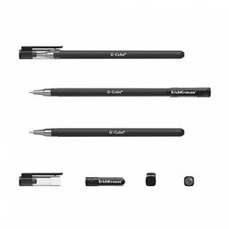 Цена за 12 шт. Ручка гелевая ErichKrause G-Cube® Stick Classic 0.5, цвет чернил черный (в коробке по 12 шт.)  фото 7