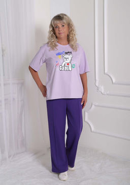 Футболка Руди лила - Марлен фото 2