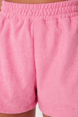 Pembe Orme Havlu Bluz Sort Plaj Tak?m TBESS23AU00163 - Trendyolmilla фото 6