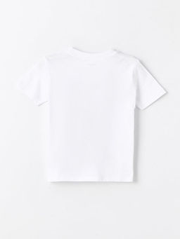 Bisiklet Yaka Atat?rk Bask?l? Erkek Bebek Ti??rt - Waikiki фото 2