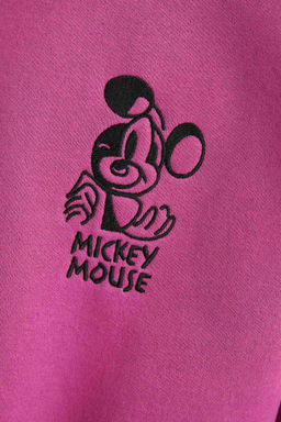 Толстовка свободного кроя с круглым вырезом Disney Mickey & Minnie - Defacto фото 5