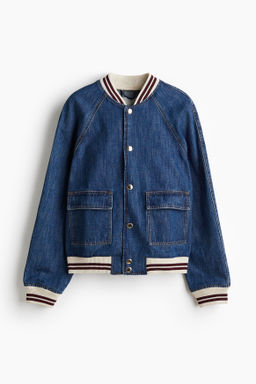 Cazadora bomber en denim