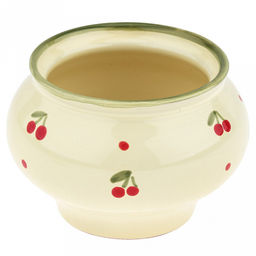 Горшок для жаркого керамический "Русский" 0,33л, д11,2см, h9,5см, "Кантри", с крышкой (Россия)