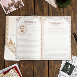 Родословная книга Наша Семья, 50 листов, 22 х 31 см - Семейные традиции фото 3