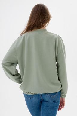 Бомбер из коттон фита полынь макси - Амадэль фото 18