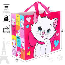 Пакет подарочный, 23×27×11.5 см, упаковка, Коты Аристократы