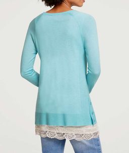 Пуловер, бирюзовый - Linea tesini фото 4