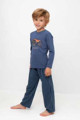 К 1600/грозовая туча,маленькая клетка пижама дет