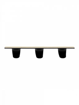 Крючок на липучке 2,5x12x2 черный нержавеющая сталь - Denastia фото 4