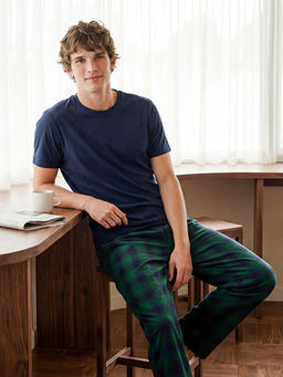 Standart Kal?p Ekose Erkek Pijama Alt