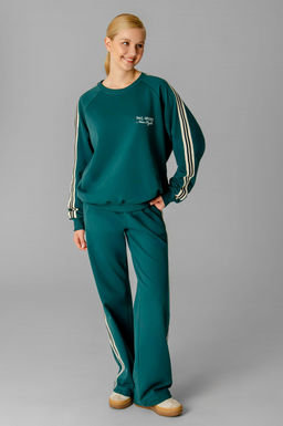 Арт. 2544   Костюм женский с брюками 44-52 (5 шт) Цвет:изумруд