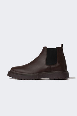 Мужские ботинки челси из искусственной кожи на высокой подошве