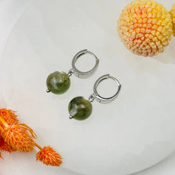 Серьги из Лепидолита Мусковит