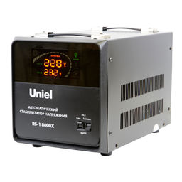 RS-1 8000X Стабилизатор напряжения серии "Reliability", 8000ВА. Релейный, однофазный. Напольный. TM Uniel