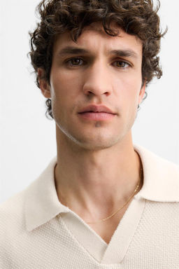 TEXTURED KNIT POLO SHIRT - Zara фото 6