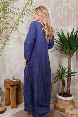 Платье AMORI 9635 индиго-фуксия  фото 2