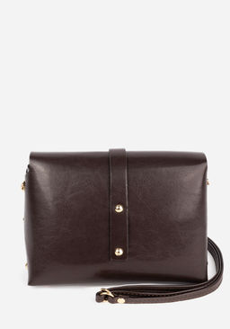 Сумка кроссбоди коричневая 1673 - L-craft фото 9
