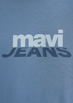 Mavi Logo Bask?l? Mavi Tisort  фото 6