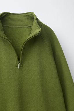 SUDADERA LISA ETIQUETA / VERDE - Zara фото 3