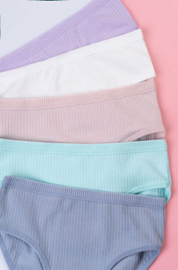 Трусы для девочки в рубчик 5шт. Happyfox