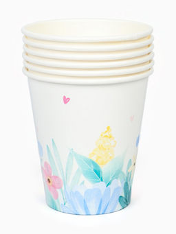 Цена за 12 шт. Стакан одноразовый бумажный «Весенние цветы», 250 мл