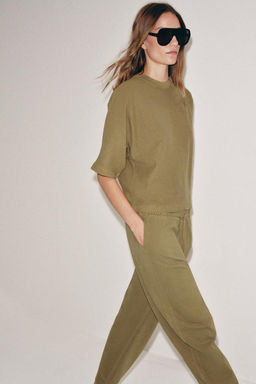 FADED-EFFECT SHORT SLEEVE T-SHIRT - Zara фото 4